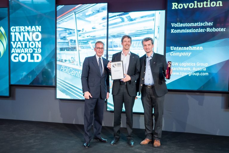 TGW gewinnt German Innovation Award 2019 in Gold
