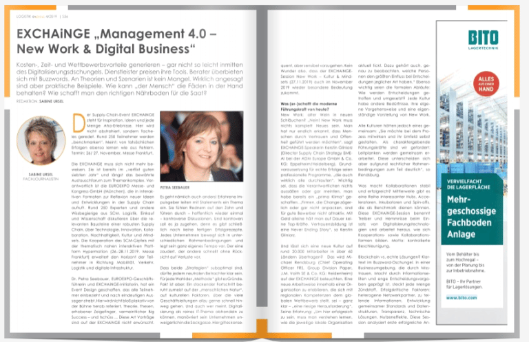 EXCHAiNGE „Management 4.0 – New Work & Digital Business“