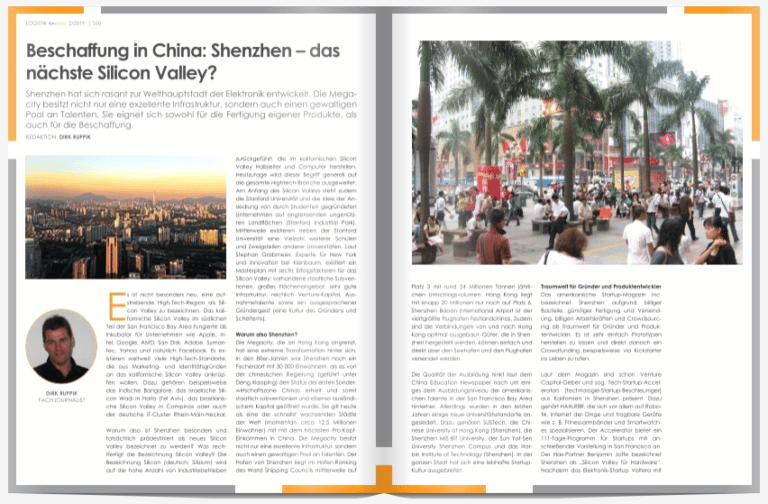 Beschaffung in China: Shenzhen – das nächste Silicon Valley?