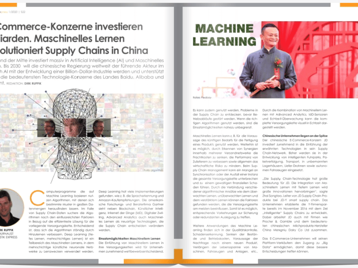 E-Commerce-Konzerne investieren Milliarden. Maschinelles Lernen revolutioniert Supply Chains in China