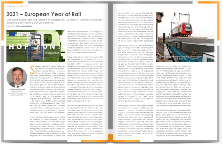 2021 – European Year of Rail