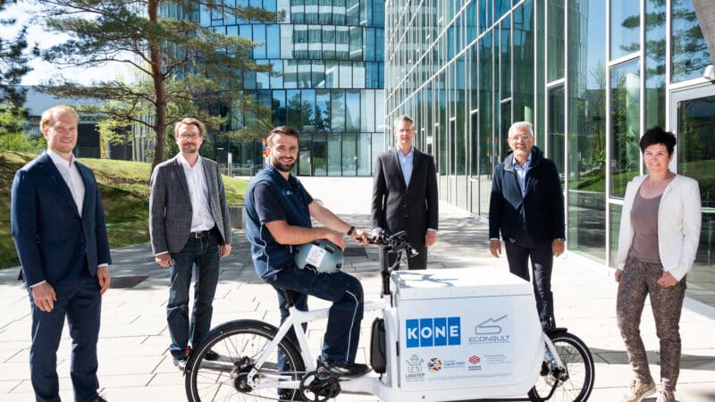 KONE AG und ECONSULT testen in Wien die CO₂-freie Belieferung von TechnikerInnen