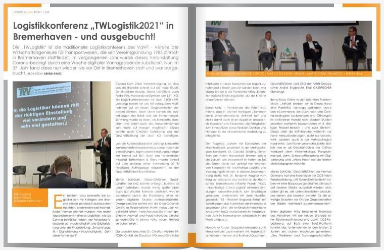 Logistikkonferenz „TWLogistik2021“ in Bremerhaven