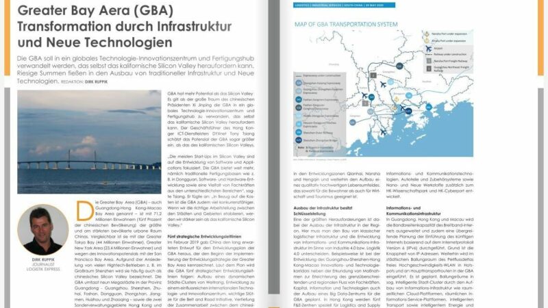 Greater Bay Aera (GBA) Transformation durch Infrastruktur und Neue Technologien