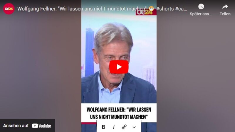 Wolfgang Fellner: “Wir lassen uns nicht mundtot machen”