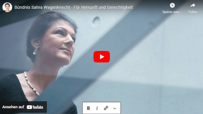 Bündnis Sahra Wagenknecht – Für Vernunft und Gerechtigkeit