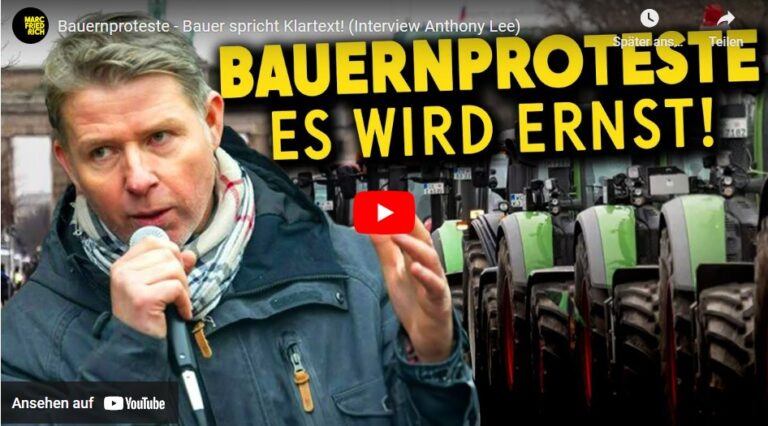 Bauernproteste – Bauer spricht Klartext! (Interview Anthony Lee)