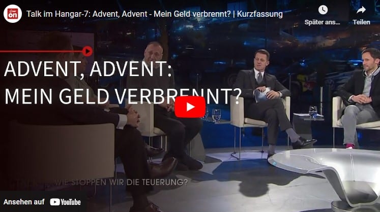 Talk im Hangar-7: Advent, Advent – Mein Geld verbrennt?