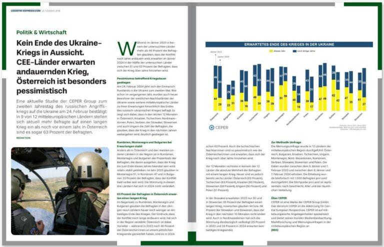 Kein Ende des Ukraine-Kriegs in Aussicht. CEE-Länder erwarten andauernden Krieg – Österreich ist besonders pessimistisch
