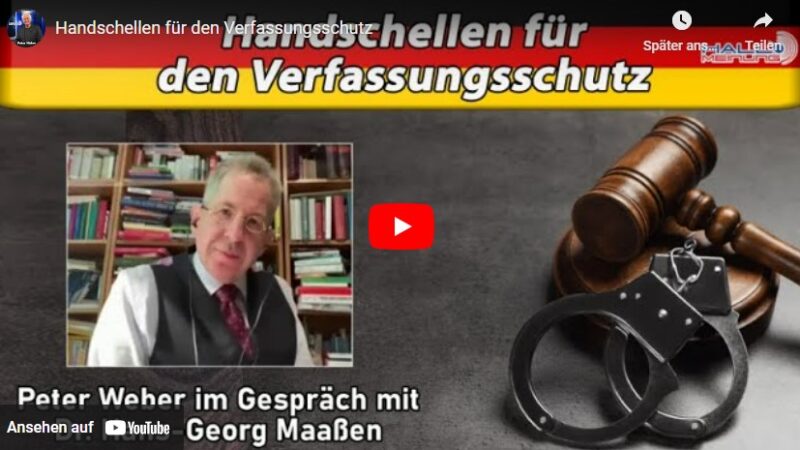 Peter Weber im Gespräch mit Dr. Hans-Georg Maaßen