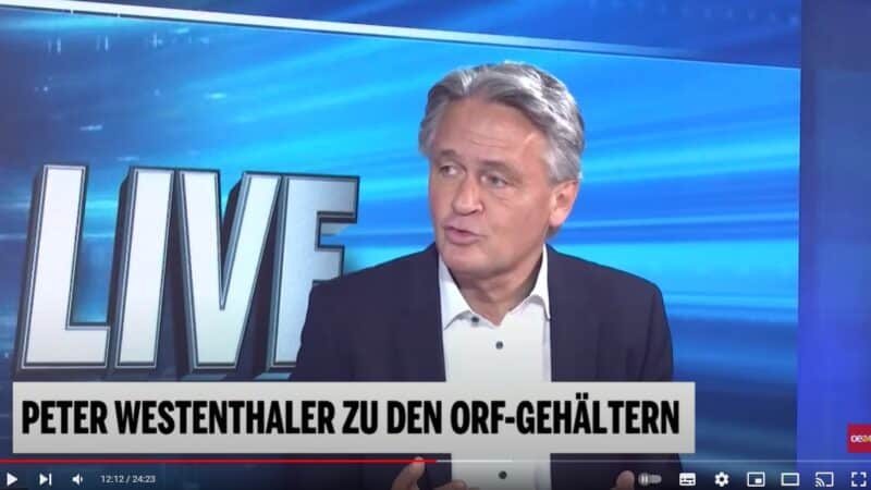 Peter Westenthaler äußert sich zu den ORF-Gehältern