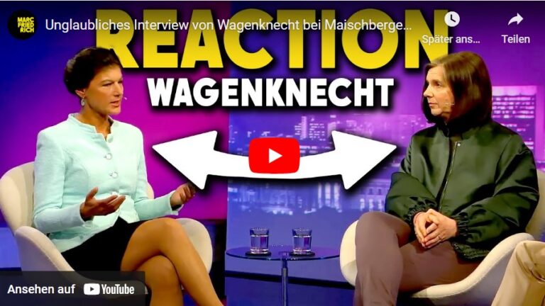 Unglaubliches Interview von Wagenknecht bei Maischberger (Reaction)