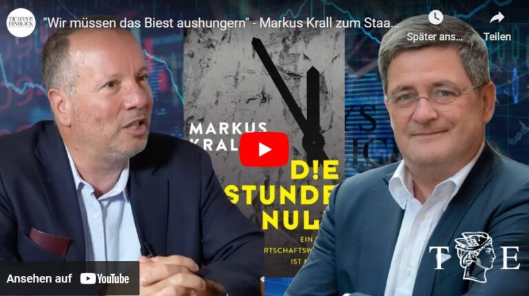 Markus Krall zum Staat und wie ein Wirtschaftswunder möglich ist