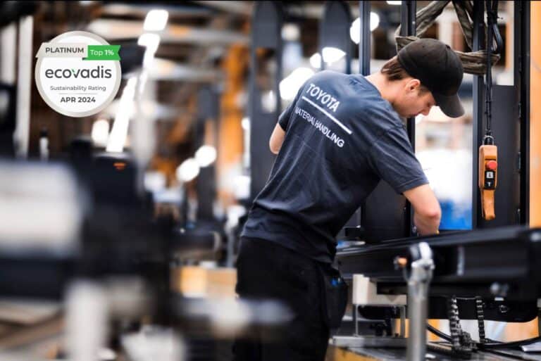 Zum fünften Mal in Folge: EcoVadis-Platin für Toyota Material Handling